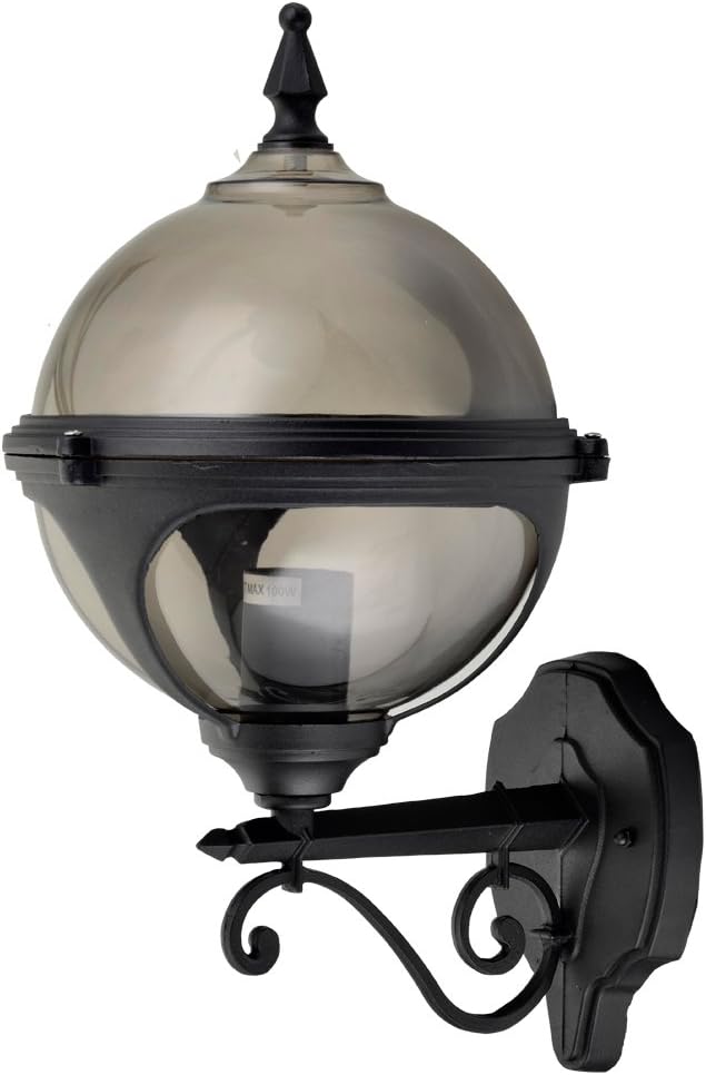 Mystic Decorative 'Smoke' Globe Wall Light with LED Bulb Amazon.co