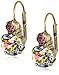 Sorrelli Round Crystal French Wire Lever Back Vintage Earrings