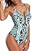 CharmLeaks Lace-up Backless One Piece Bathing Suit Swimsuit Swimwear Monokini