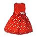 Pink Butterfly Closet Doll Clothes - Beautiful Red Dress with Dots Outfit Fits American Girl Doll and 18 inch Dolls