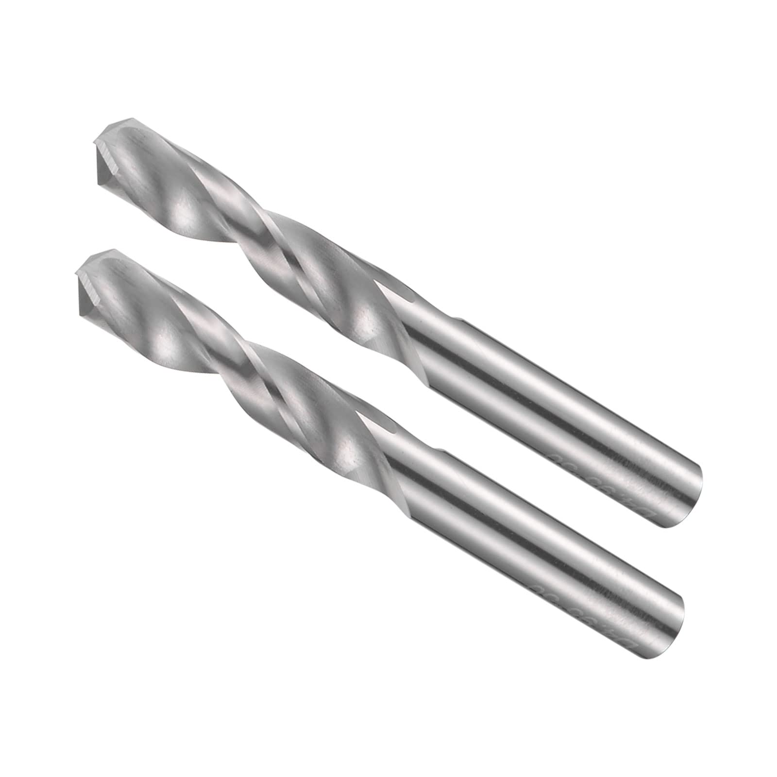 CoCud Solid Carbide Drill Bits, 4.95mm Diameter, K35 Tungsten Carbide Precision Short Length Twist Drill Bits - (Applications: for Stainless Steel Alloy Metal), 2-Pieces — image 1
