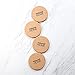 Natural Home Decor Cork Coaster, Set of 4