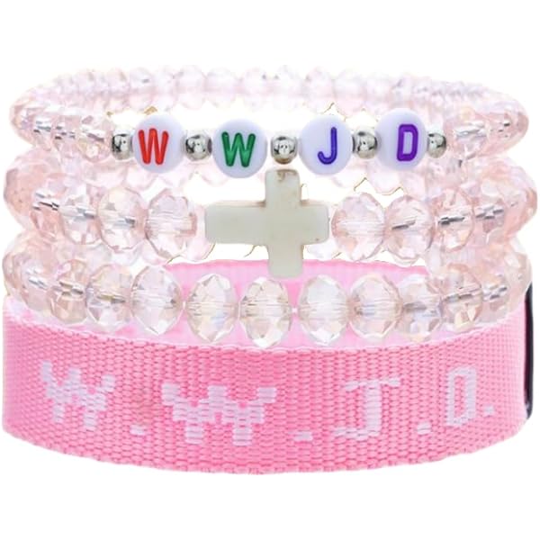 AYNAZON 30 Pulseras De Goma WWJD Con Texto En Inglés "What