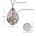 sedmart-Tear-Drop-Abalone-Shell-Pendent-Necklace-Wire-Wrap-Abalone-Shell-Tree-of-Life-Pendant-Necklace-Fashion-Necklace-Jewelry-for-Women-Handmade-Necklace-Mothers-Day-Necklace-for-mom-Jewelry