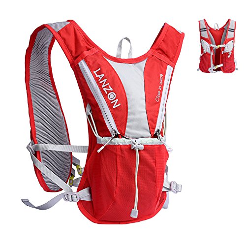 LANZON 2L Hydration Pack (NO Bladder), Marathon Running Vest, Hiking
