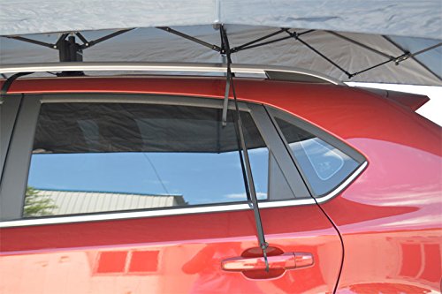 Portable Semi-automatic Outdoor Car Umbrella Sunshade Roof Cover UV Protection