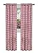 Buffalo Check Panel Window Curtain - 42 Inch Width, 84 Inch Length - Burgundy & Ivory Plaid - Light Filtering Farmhouse Country Drapes for Bedroom Living & Dining Room by Achim Home Decor
