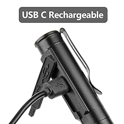 ALONEFIRE P29 Pen Flashlight Bright USB C
