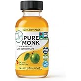 Pure Monk Fruit Juice Concentrate | Liquid Monk Fruit Sweetener | Natural Sugar Alternative | Health Canada Approved for Cook