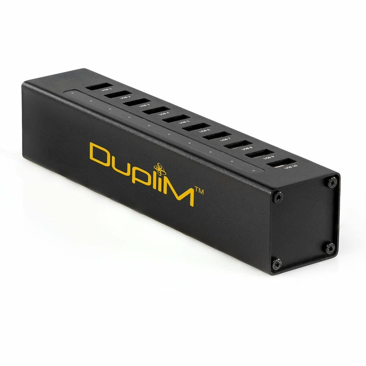 DupliM 1 to 10 Mini USB Flash Media Thumb Drive Duplicator Cloner Burner Computer Connected Compact Copier for MAC and PC