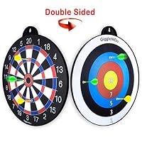 GIGGLE N GO Magnetic Darts Boys Gifts - Very Popular Gifts for Boys and Boys Toys for Age 5 and Above - Reversible and Easy to Set Up, Magnetic Dart Boards are The Safe Indoor Games Option