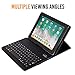 Alpatronix iPad Case with Keyboard, KX150 Leather iPad Cover w/Detachable Wireless Bluetooth Keyboard Compatible with Apple iPad Pro (10.5 inch), iPad Air 3 (10.5 inch), iPad 9/8/7 (10.2