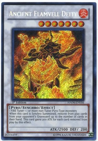 Yu-Gi-Oh! - Ancient Flamvell Deity (HA04-EN056) - Hidden Arsenal 4: Trishulas Triumph - 1st Edition - Secret Rare