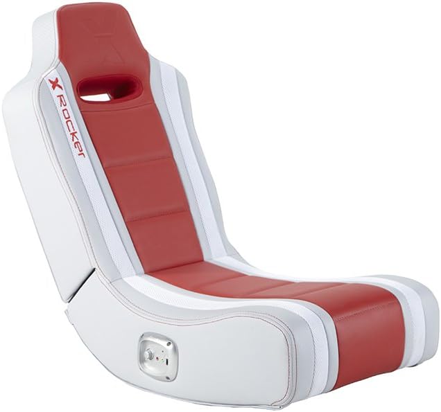 X Rocker Hydra 2.0 Floor Rocker Gaming Chair with 2.0 Audio System (Red