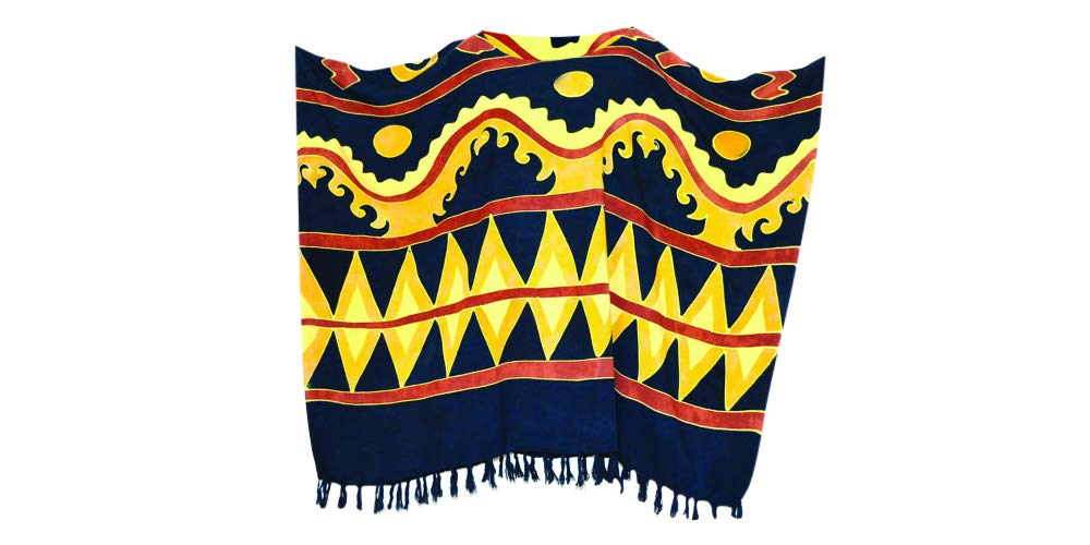 Ethnic Boho Tribal Ladies Urban Top Beach Poncho Blouse Cover Gypsy Kaftan Shirt (Blue)