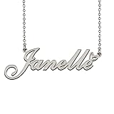 Heart Name Necklace for Women Silver Janelle Ideal