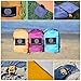 ECCOSOPHY Outdoor Beach Blanket Sand proof Oversized 9x10ft–Portable Compact Lightweight Beach Mat-Water/Heat Resistant-Soft Durable Parachute Ripstop Nylon–Picnic Mat for Camping Travel(Light Orange)