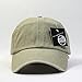 Vintage Washed Cotton Adjustable Baseball Cap (Khaki)