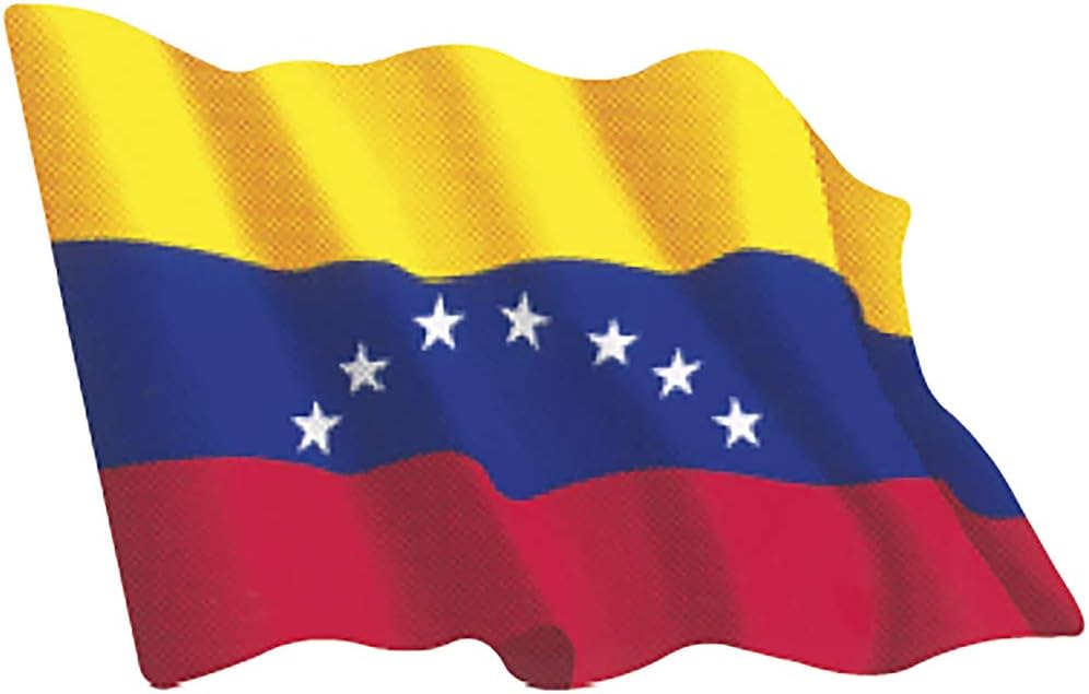 Artimagen Pegatina Bandera Ondeante Venezuela pequeña 65x50 mm.: Amazon.es: Coche y moto