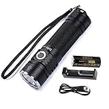 Sofirn SP33 Powerful LED Flashlight High 2500 Lumens, Cree XHP50.2 Pocket Light with 26650 Rechargeable Battery and Charger
