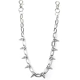 SORGERLY Wallet Chain & Pant Chains for Men – Punk Hip Hop Pocket Jeans Rivet Biker Keychain, Goth Bag Purse Accessories