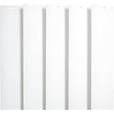 82.5" x 3.5" White PVC Vertical Blind Replacement Slats Curved Smooth (5 Pack)