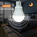 Solar Light Bulb Portable Solar LED Light Solar Panel Powered Rechargeable Lights with Light Sensor for Home Shed Barn Indoor Outdoor Emergency Hiking Tent Reading Camping Night Work Light(3pack）