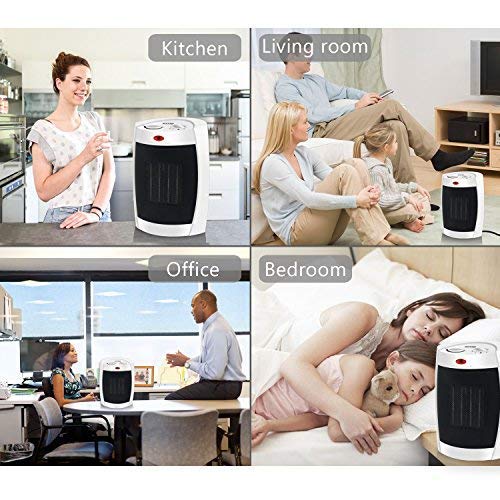 5 WONNIE+Portable+Ceramic+Adjustable+Thermostat