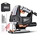 TACKLIFE Advanced 6.7 Amp 3000 SPM Jigsaw with Laser & LED, Variable Speed, Carrying Case, 6 Blades, Adjustable Aluminum Base, Pure Copper Motor, 10 Feet Cord - PJS02A primary