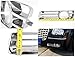 Spec-D Tuning Fog Bumper Lights Lower Vent Cover Trims Compatible with 2005-2010 Chrysler 300 Base