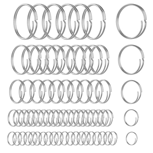 66pcs Stainless Steel Cotter Rings with Dual-Coil Design at Amazon