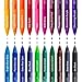 ParKoo 20 Colors Retractable Erasable Gel Pens Clicker, Fine Point 0.7 mm, Make Mistakes Disappear, Comfort Grip for Drawing Writing Planners and Crossword Puzzles