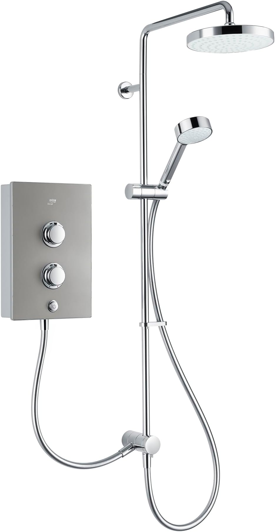 Mira Decor Dual Silver Electric Shower 10.8 kW - Dual Showerheads