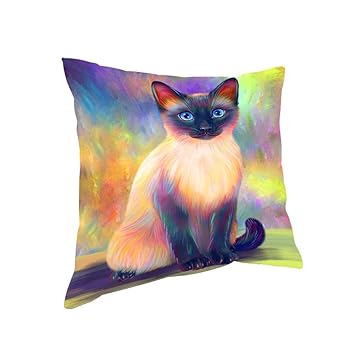 Amazon Com Doggie Of The Day Paradise Wave Siamese Cat Pillow