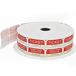 L LIKED 8000 Assorted Double Raffle Tickets 2000