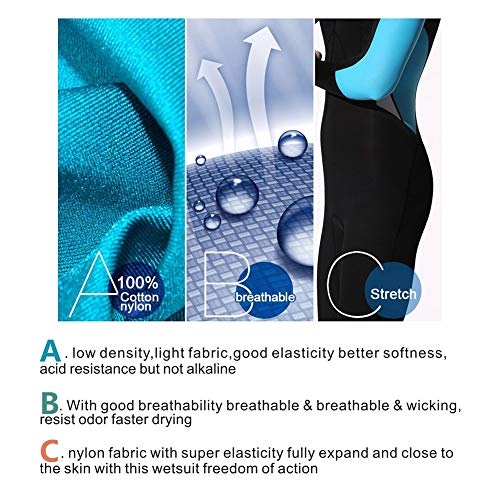 Full Body Scuba Rash Guard Dive Skin UV Swimwear Sport Skins for Men Women, Long Sleeve One