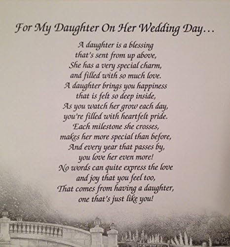 gift to my daughter on her wedding day