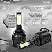 72W 8000LM US BridgeLux COB LED Chip Headlight Conversion Kit - White 6000K Replace Halogen Bulbs - Low Beam / Fog Light Bulbs - 9006 / HB4