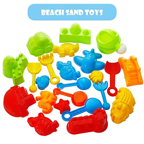 image for FunsLane Outdoor Beach Sands Toys Set, with Bucket, Rake, Sand Play To