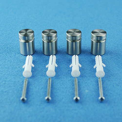 Lockways Glass Board Mounting Parts Kit - 4 Pack Includes Mounts, Screws, and Wall Anchors - Thumbnail 2