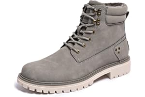 CARLKARIDA Mens Snow Boots Fur Lined Hiking Boots Waterproof Anti-Slip Outdoor Climbing Shoes