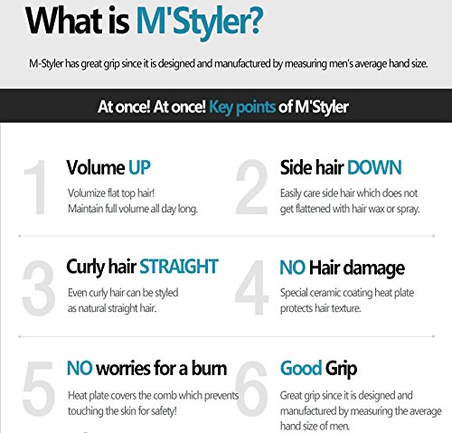 M Styler Men S Hair Controller Hair Iron For Men Straightener Flat