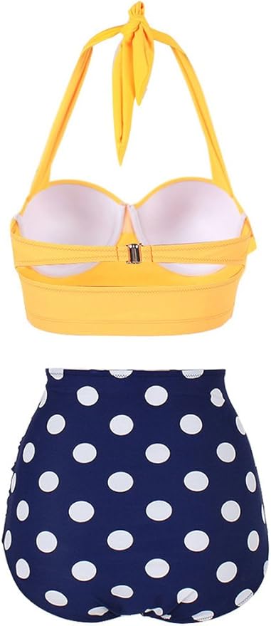 yellow polka dot bikini amazon