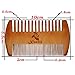 XUANLI Wooden Beard brush mustache Comb, Dual Action Fine & Coarse Teeth, Top Pocket Comb for Beards & Mustaches (S022)
