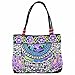 Vintage Embroidery Boho Womens Handbag Mandala Flower Embroidered Totes Travel Beach Bag