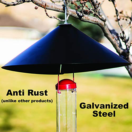 Squirrel Guard Baffle Protects Hanging Bird Feeders and Poles
