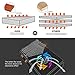 CXhome Electric Kalimba 17 Key Thumb Piano,Mbira African Mahogany Finger Piano Pickup with 6.35mm Audio Interface Sanza Hand Kit, Likembe Musical Instruments for beginners or professioners