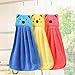 Delifur Washcloth Cute Animal Microfiber Small Towel Cartoon Absorbent Lovely Towel for Kitchen Bathroom, 3pcs, Color May Vary
