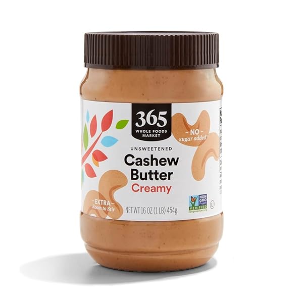 365 BY WHOLE FOODS MARKET, CREAMY CASHEW BUTTER, 16 OZ