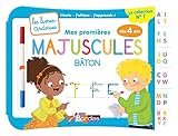 Mes premières majuscules bâton, dès 4 ans : Avec 1 feutre effaçable 2 couleurs by